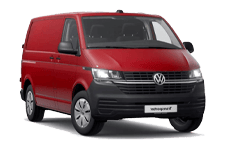 Car Hire Worcester - Red VW Transporter Automatic - Van hire Worcester